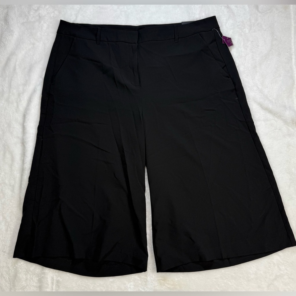 Lane Bryant Houston‎ Black Crop Trouser Pants